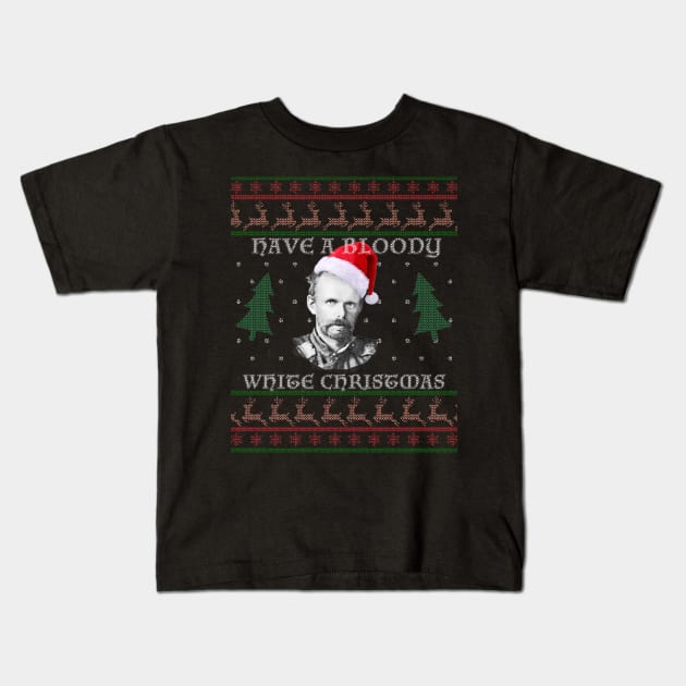 Have a Bloody White Christmas Kids T-Shirt by The History Impossible Storefront